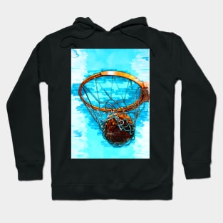 Perfect Basketball Hoop Shot Trio Three Hoodie